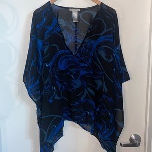 Alberto Makali poncho blouse size large